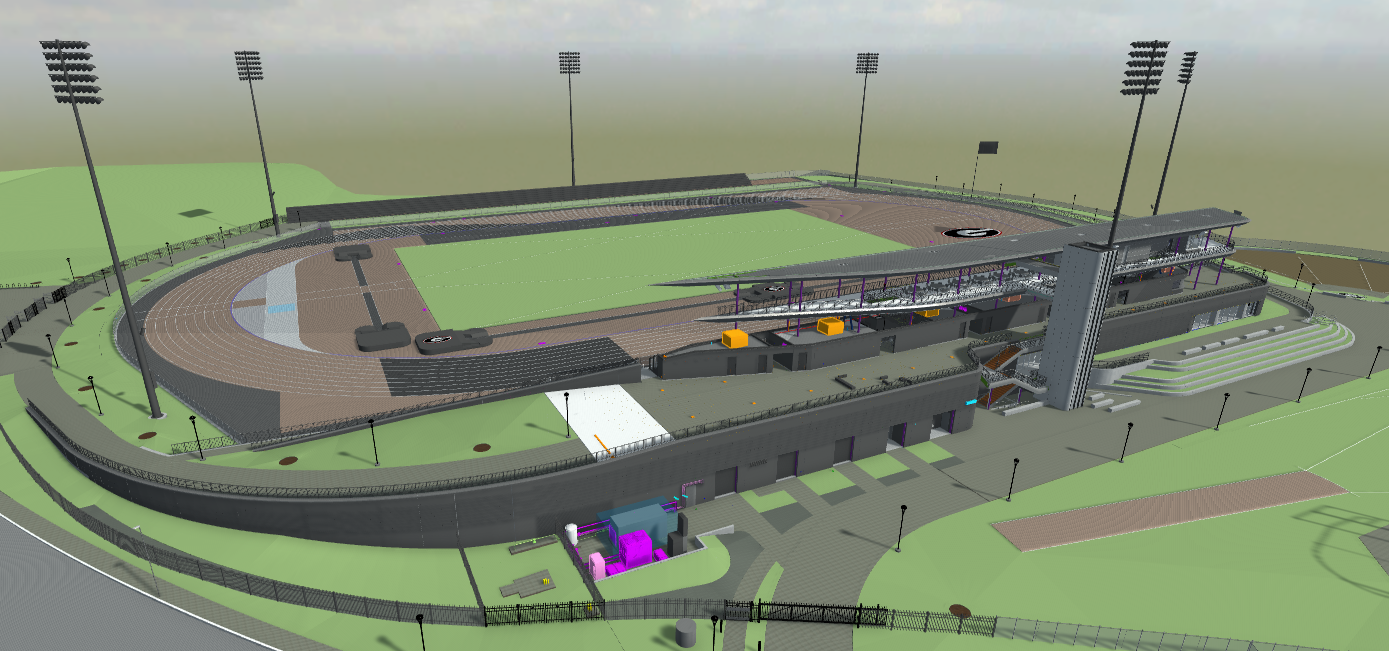 UGA Track and Field Complex Relocation — MEP coordination by Southeast BIM Services