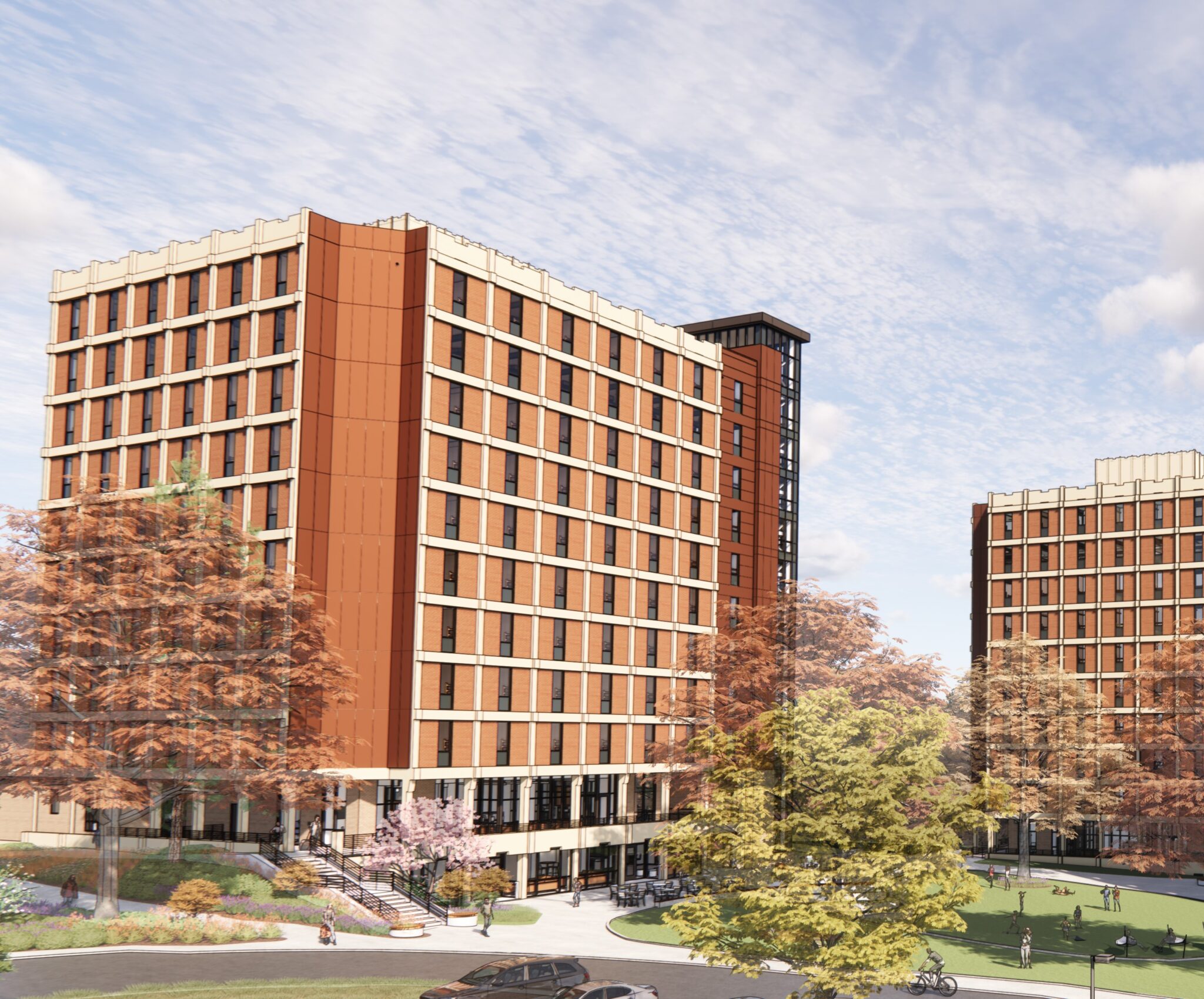 Bryan Mall High Rises Renovations Lever Hall — MEP coordination by Southeast BIM Services
