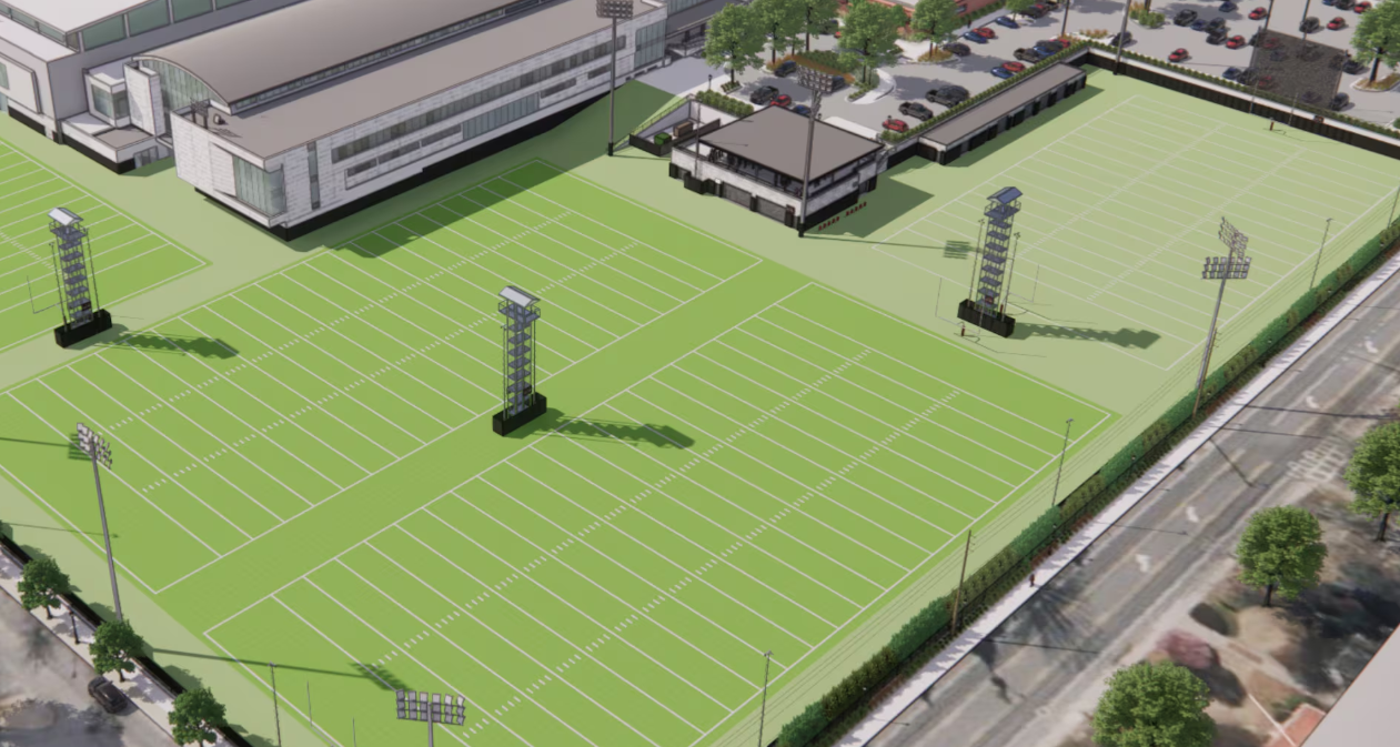 UGA Football Practice Field Improvements — MEP coordination by Southeast BIM Services